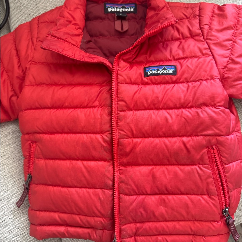 Patagonia Kids Red Lightweight Puffer Jacket